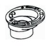 American Imaginations 4 in. x 3 in. ABS Toilet Flange AI-35473